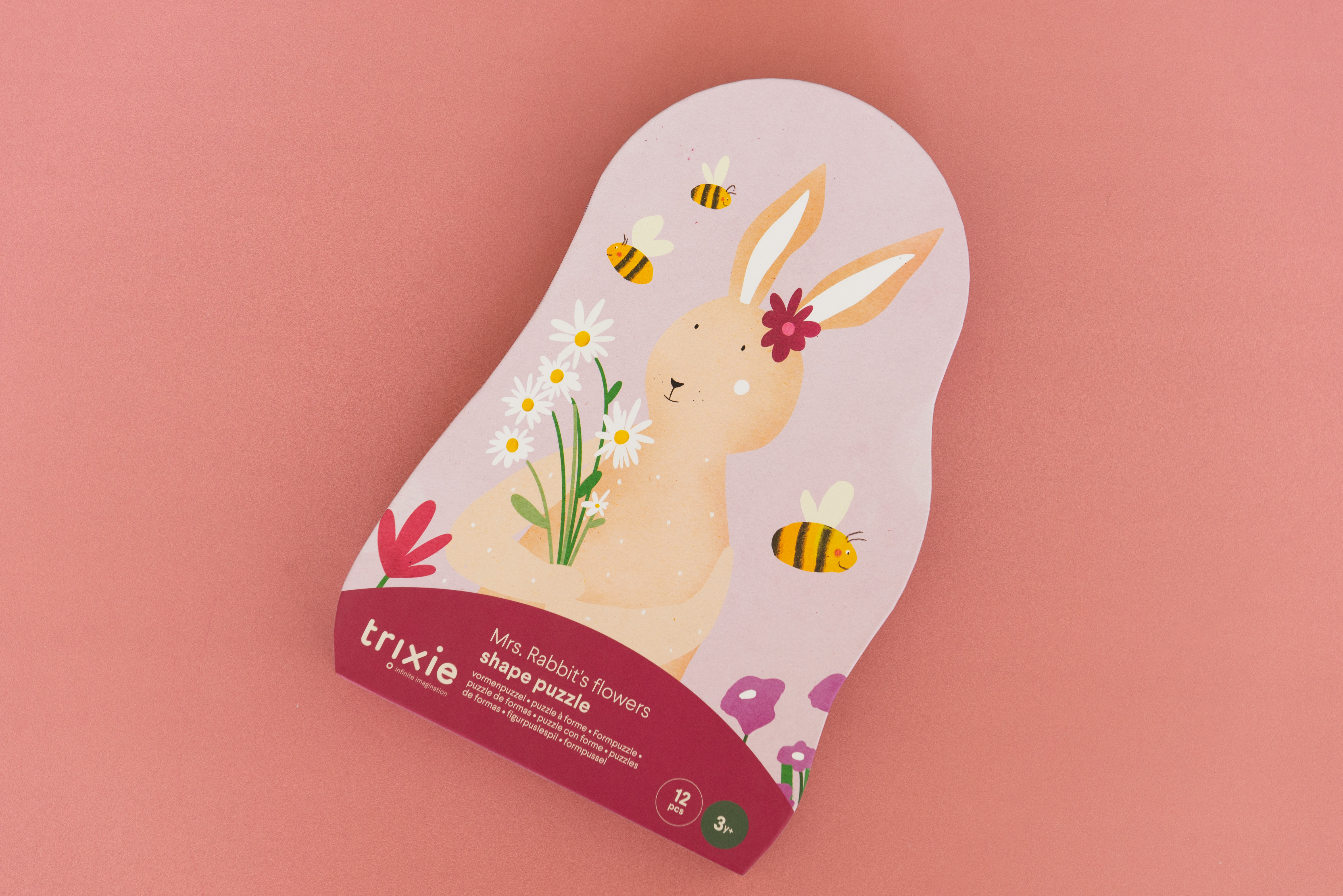 Formpuzzle - Mrs. Rabbit's Blumen - 12 Teile